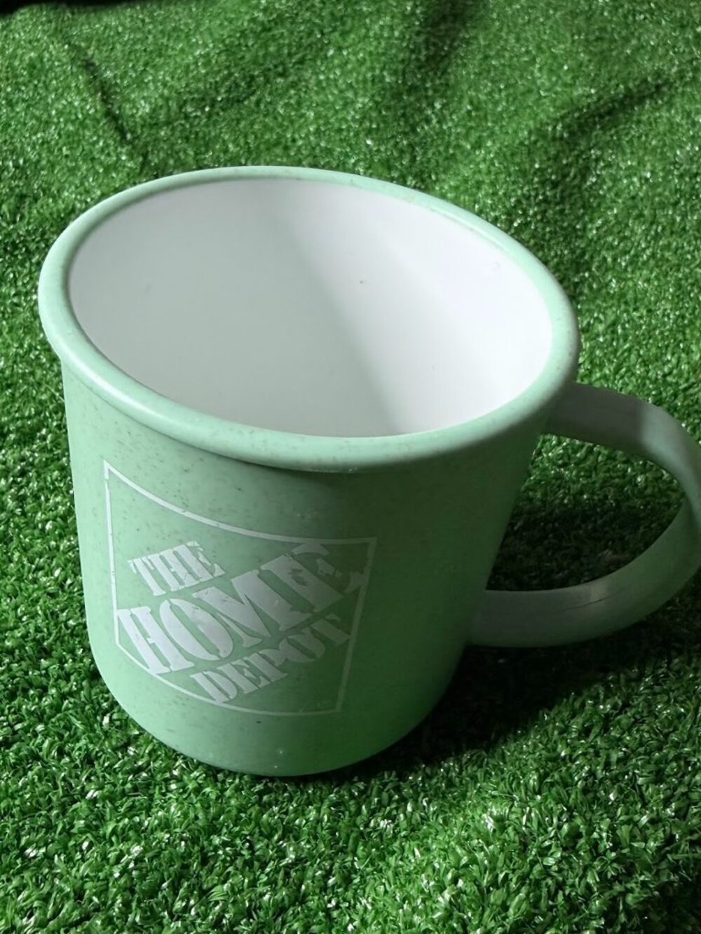 The Home Depot Sustainable Heather Green Reusable Coffee Soup Mug Lightweight  L